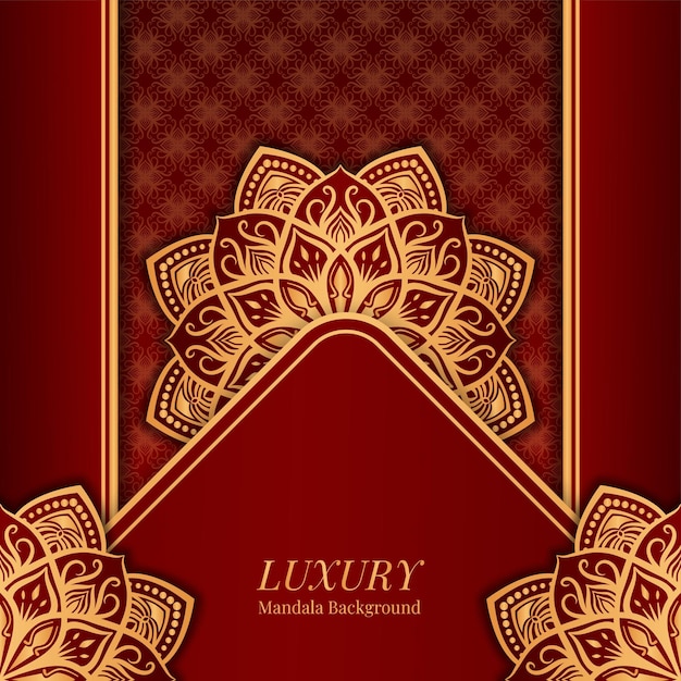 Fondo de lujo con ornamento de mandala