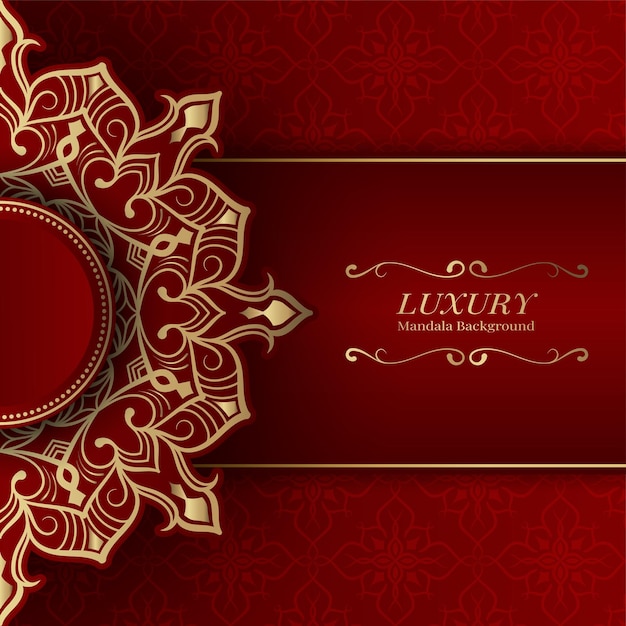 Fondo de lujo con ornamento de mandala