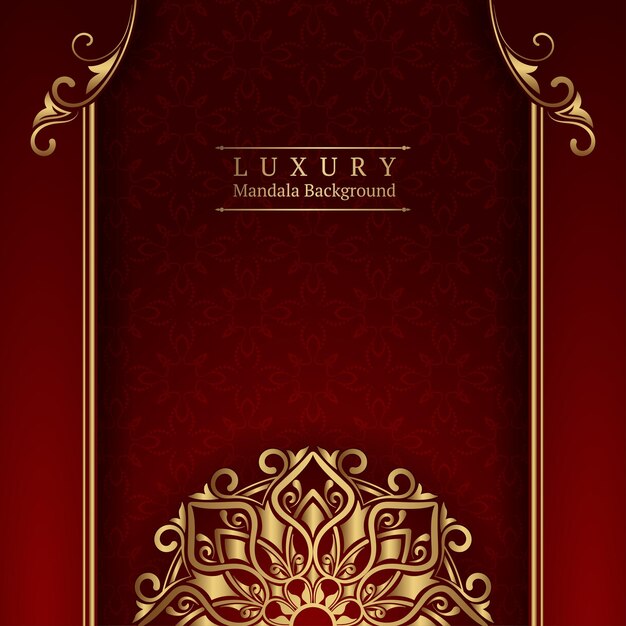 Fondo de lujo con ornamento de mandala