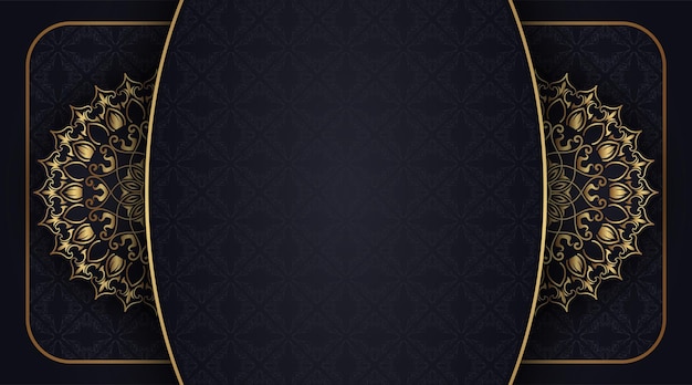 fondo de lujo con ornamento de mandala