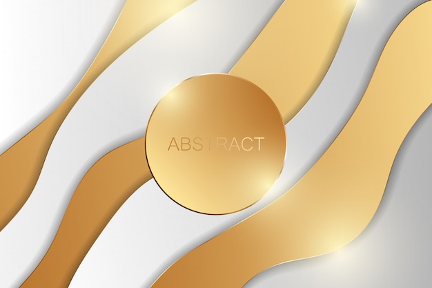 Fondo de lujo de oro abstracto. Ilustración vectorial