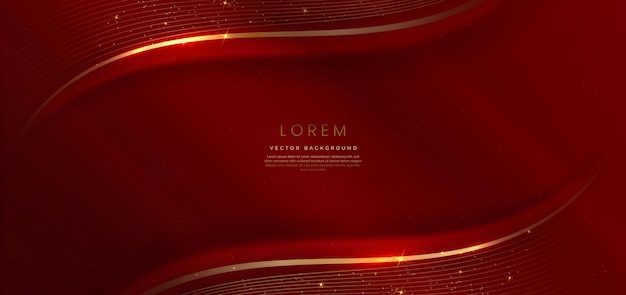 Fondo de lujo de oro rojo
