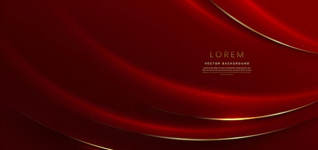 Fondo de lujo de oro rojo