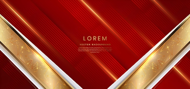Fondo de lujo de oro rojo