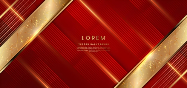 Fondo de lujo de oro rojo