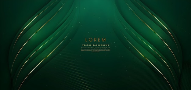 Fondo de lujo de oro verde