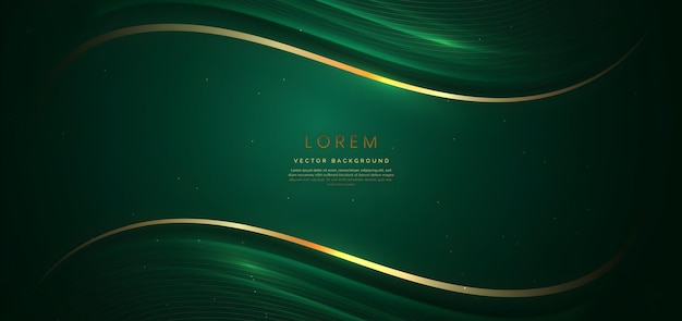 Fondo de lujo de oro verde