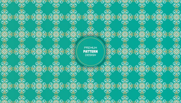 Fondo Lujo patrón abstracto fondo colorido ornamento Vector plano árabe diseño floral