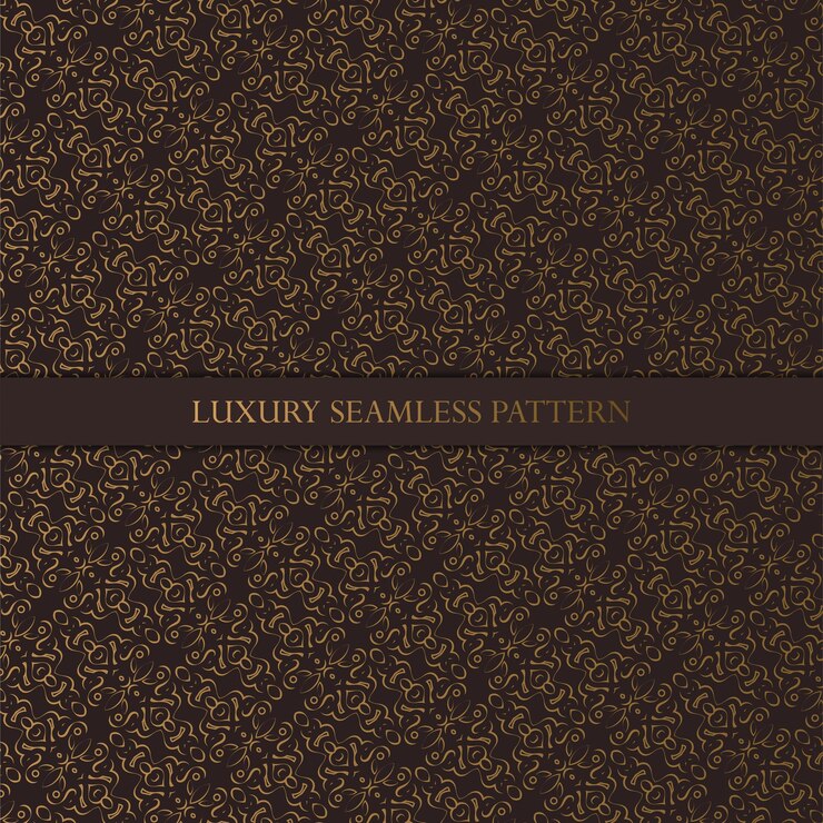 Vector fondo de lujo de patrón sin costura oscuro