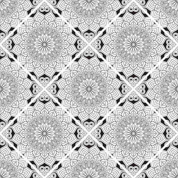 Fondo de lujo con patrón de mandala ornamental