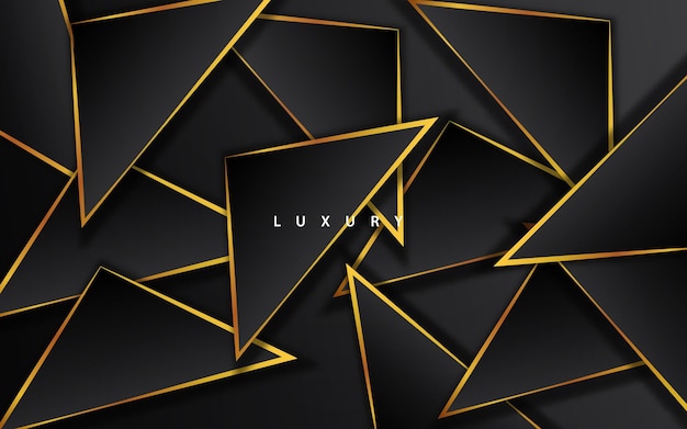 Fondo de lujo premium negro