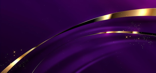 Fondo de lujo púrpura y dorado