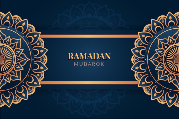 Fondo de lujo ramadán kareem