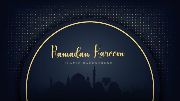 Vector fondo de lujo ramadan kareem.