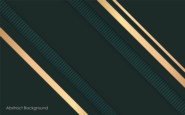 Fondo de lujo verde y dorado abstarct moderno