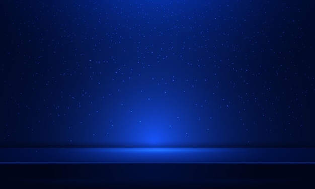 Fondo de luz azul mágico abstracto vectorial