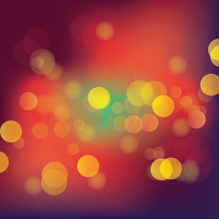 Vector fondo de luz de bokeh colorido