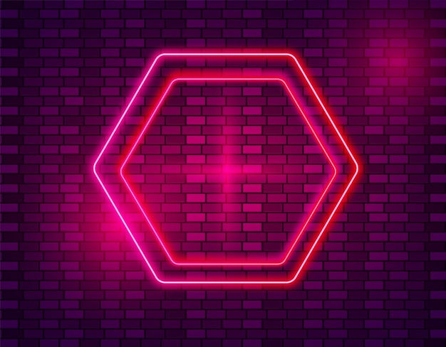 fondo de luz de ladrillo de neón