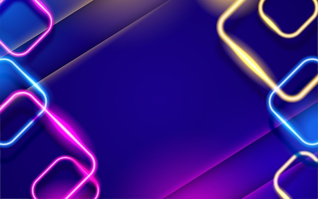 Fondo de luz de neón abstracto