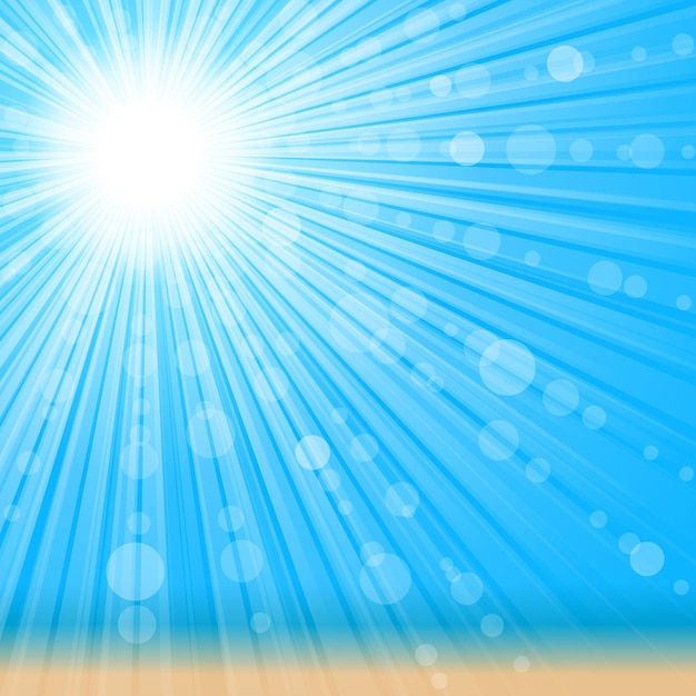 Vector fondo de luz del sol