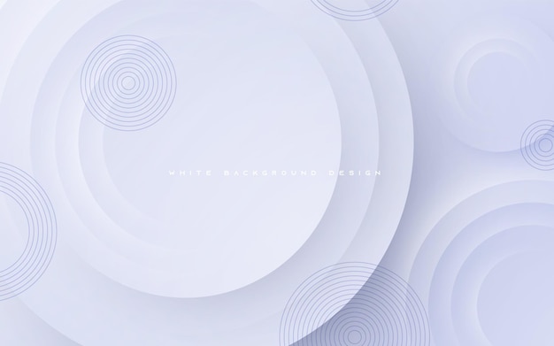 Fondo de luz y sombra de forma de círculo blanco abstracto