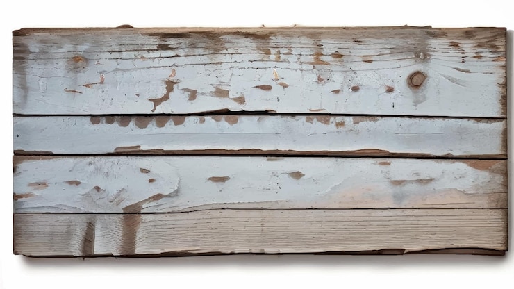 Vector fondo de madera desgastado textura de viejas tablas pintadas agrietadas y con bichos textura de madera vieja