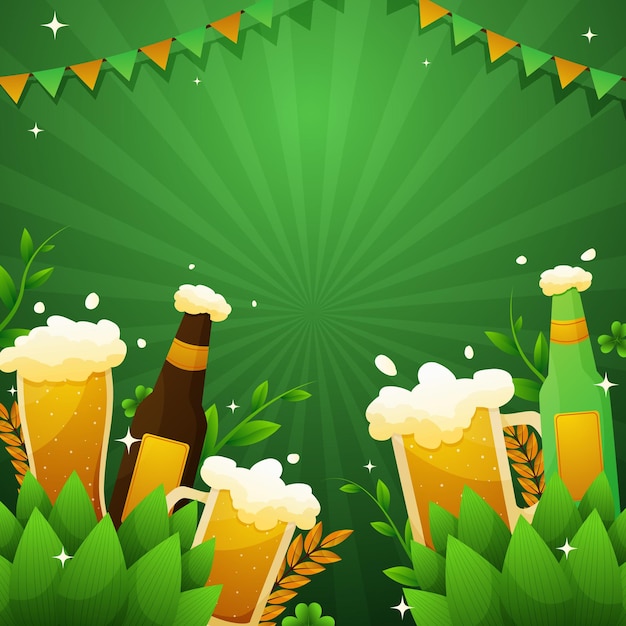 Vector fondo de madera del día de la cerveza