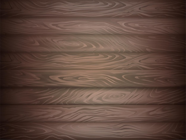 Fondo de madera Textura de tablero de madera Fondo marrón Textura de vector de madera vieja