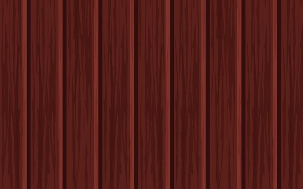 Fondo de madera vectorial plana