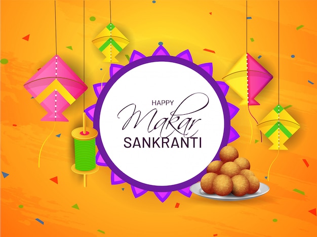 Fondo de Makar Sankranti.