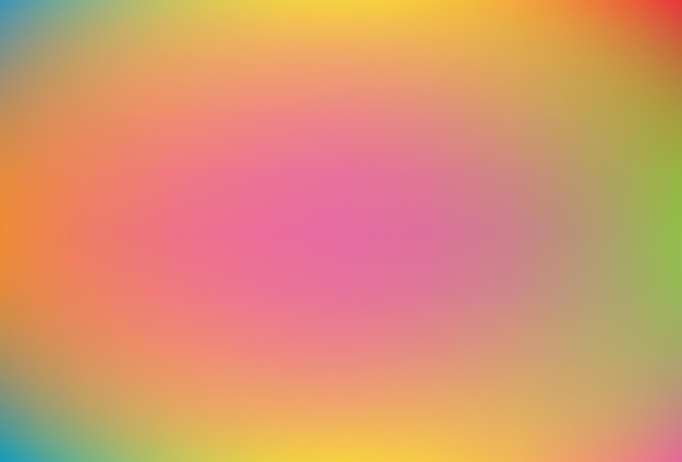 Fondo de malla de degradado colorido suave y borroso Colores de arco iris brillantes modernos Plantilla de banner de vector de color suave editable fácil