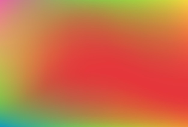 Fondo de malla de degradado colorido suave y borroso Colores de arco iris brillantes modernos Plantilla de banner de vector de color suave editable fácil