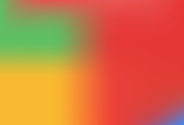 Fondo de malla de degradado colorido suave y borroso Colores de arco iris brillantes modernos Plantilla de banner de vector de color suave editable fácil