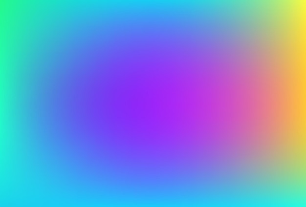 Fondo de malla de degradado colorido suave y borroso Colores de arco iris brillantes modernos Plantilla de banner de vector de color suave editable fácil