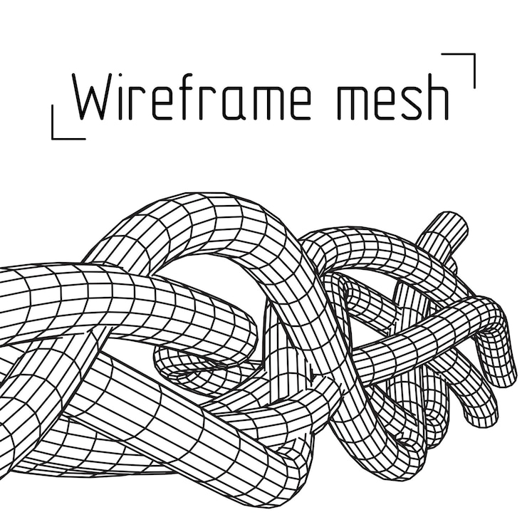 Vector fondo de malla de estructura de alambre de baja poli vena o alambre