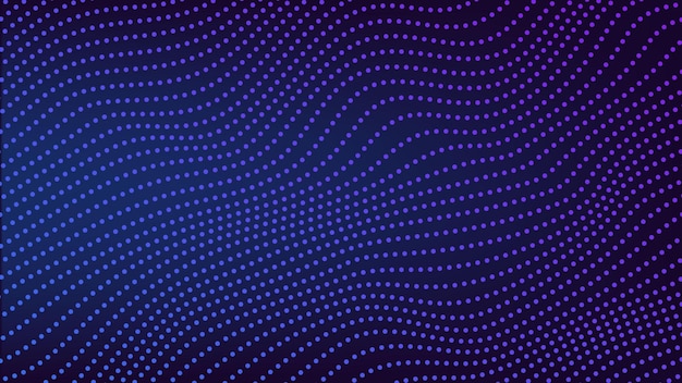 Fondo De Malla De Partículas Azules De Tecnología Abstracta