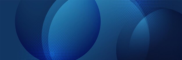 Fondo de malla de partículas de tecnología azul oscuro abstracto Plantilla web de fondo de patrón de banner de diseño gráfico abstracto de vector