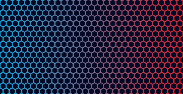 Fondo de malla de patrón de tecnología hexagonal