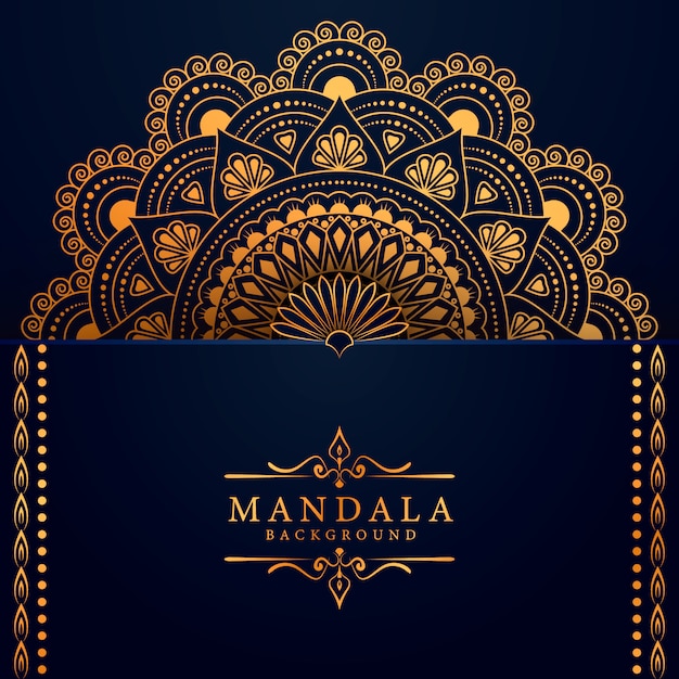 Fondo de mandala arabesco de lujo creativo