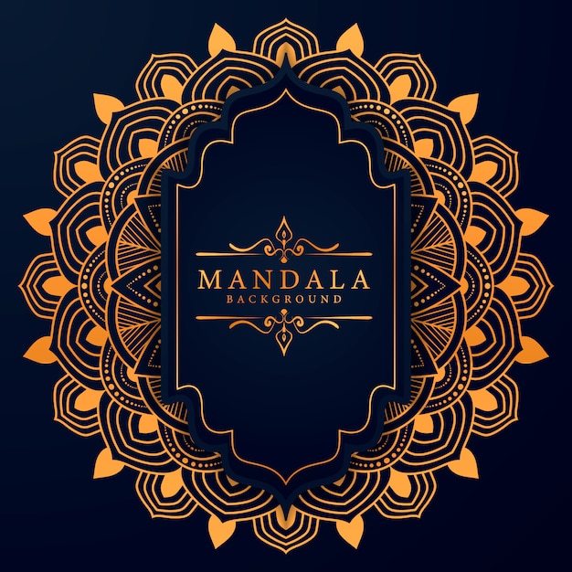 Fondo de mandala arabesco de lujo creativo