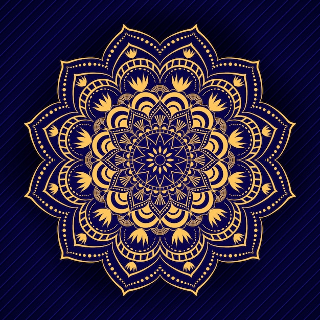 Fondo de mandala arabesco de lujo creativo