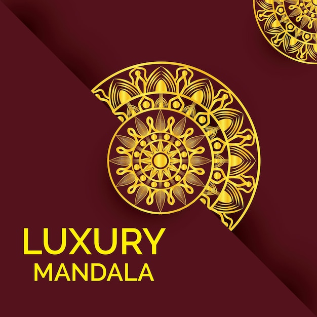Fondo de mandala arabesco de lujo