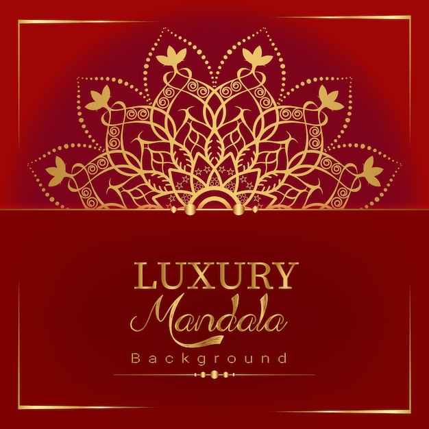 Fondo de mandala con color dorado
