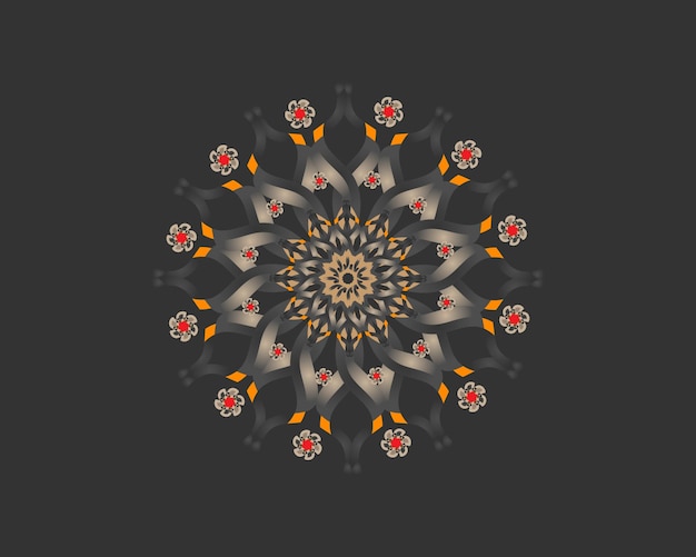 Fondo de mandala colorido vectorial