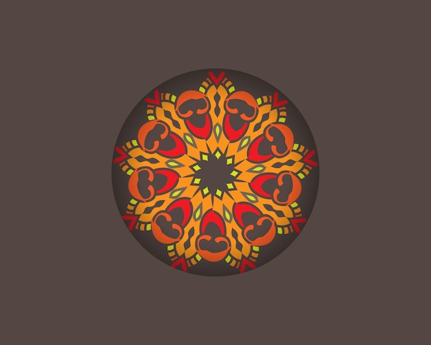 Fondo de mandala colorido vectorial