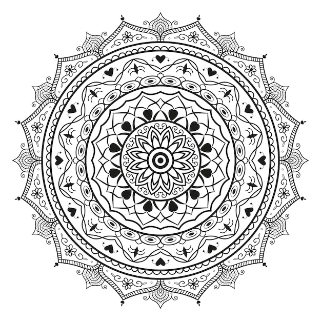 Fondo con mandala creativo
