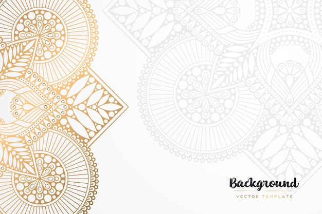 fondo de mandala dorado vintage