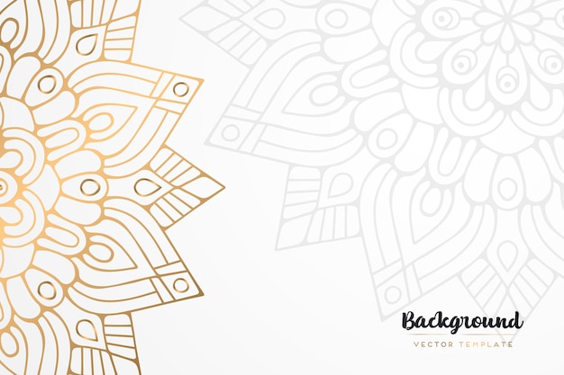 fondo de mandala dorado vintage