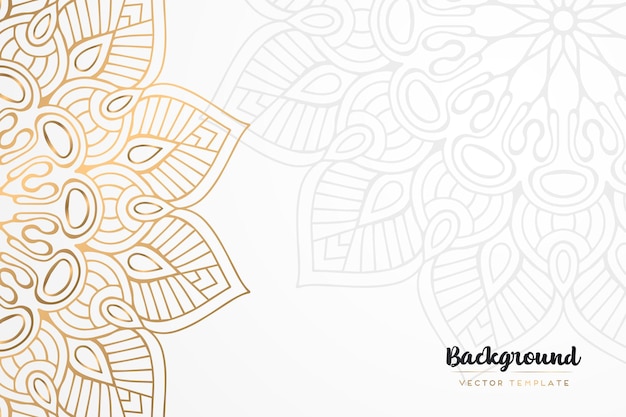 fondo de mandala dorado vintage