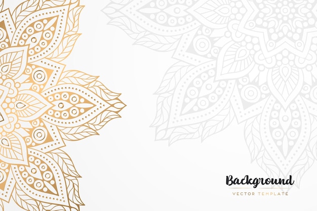 fondo de mandala dorado vintage